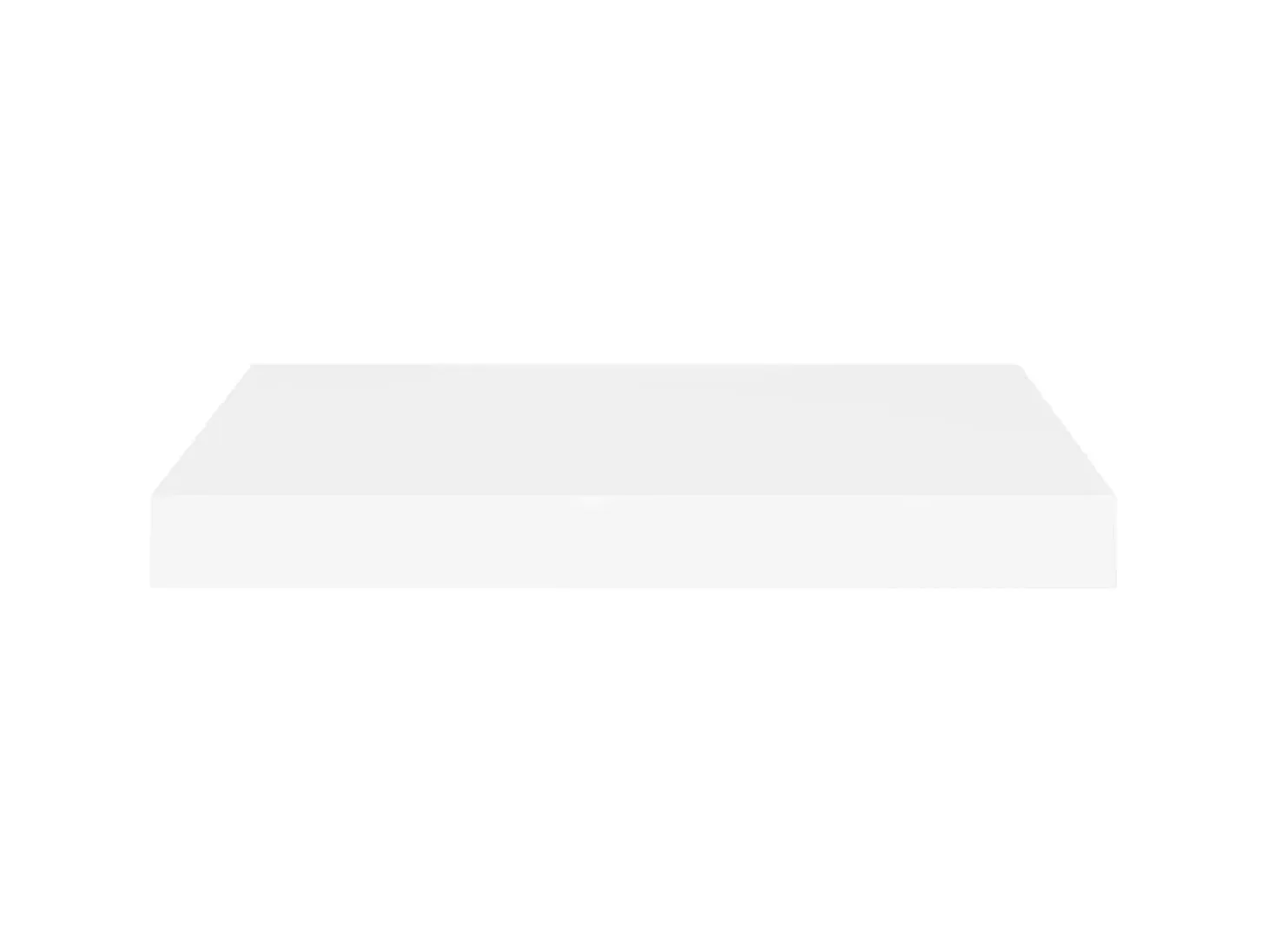 Estante de pared de pared MDF blanco 40x23x3,8 cm ES38289