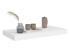 Estante de pared de pared MDF blanco 50x23x3,8 cm ES29300