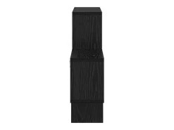 Estante de pared de roble negro 82 x 15 x 51 cm Madera de ingeniería