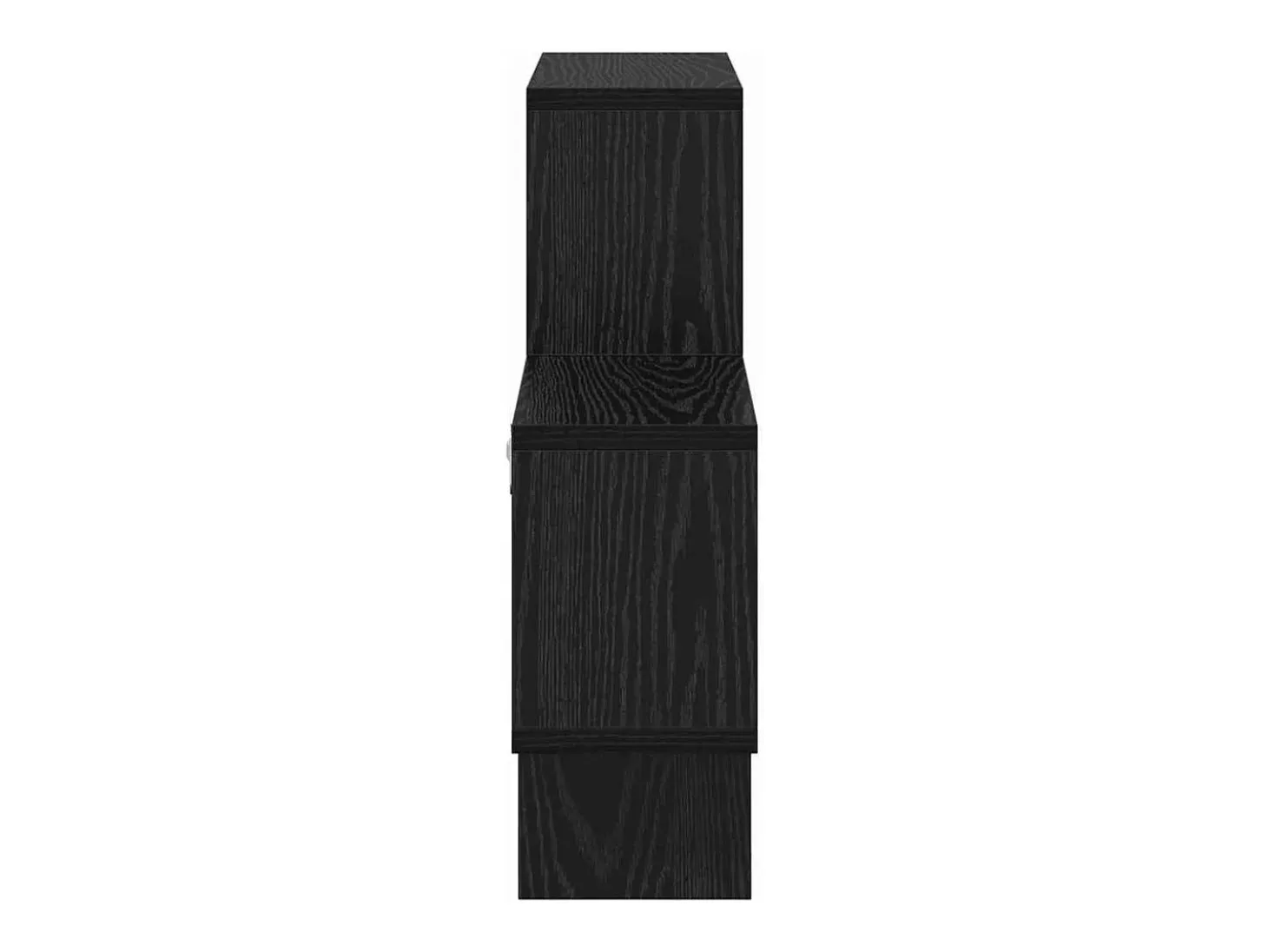 Estante de pared de roble negro 82 x 15 x 51 cm Madera de ingeniería