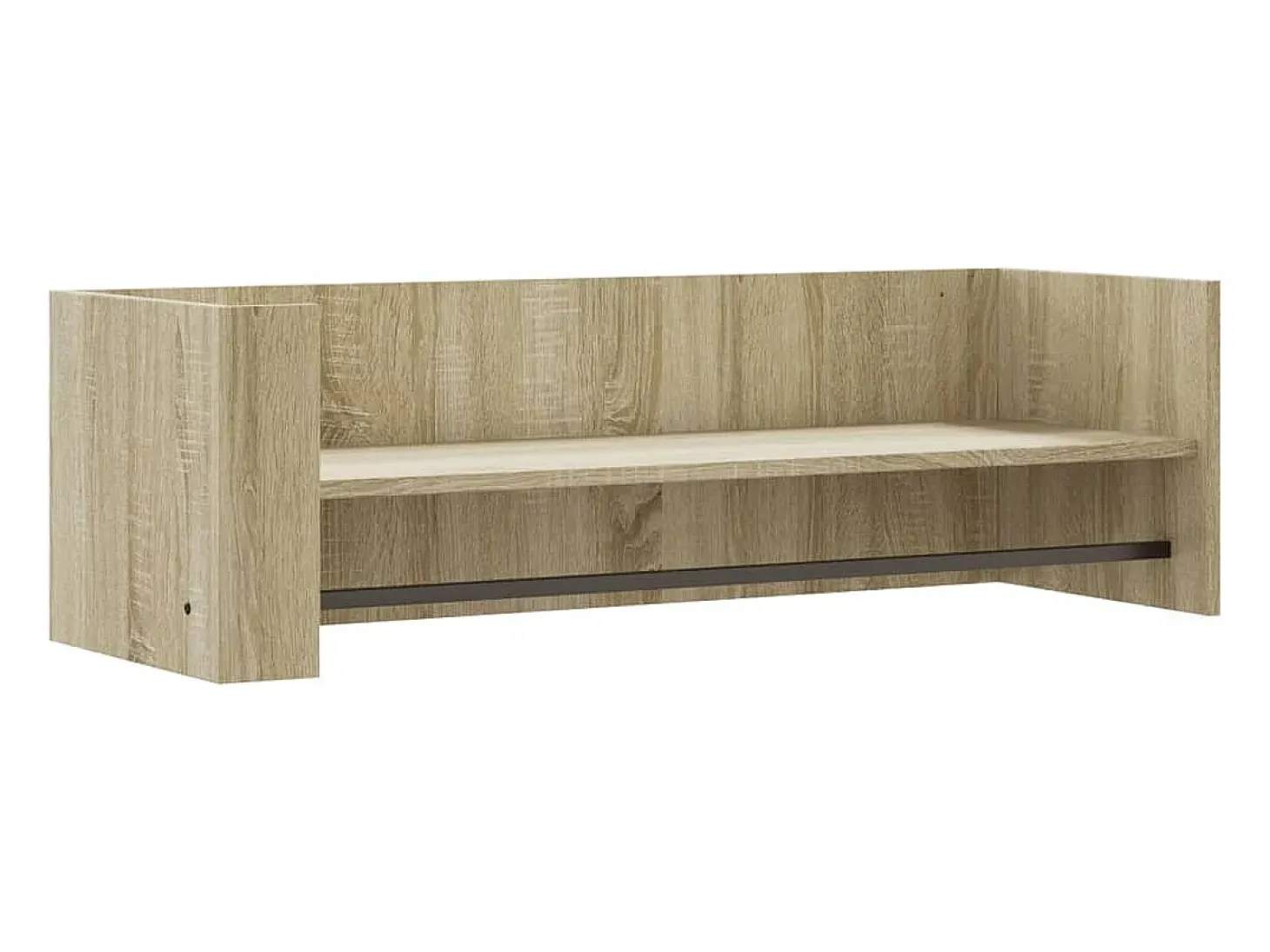 Estante de pared de roble Sonoma 100x35x30,5 cm madera de ingeniería