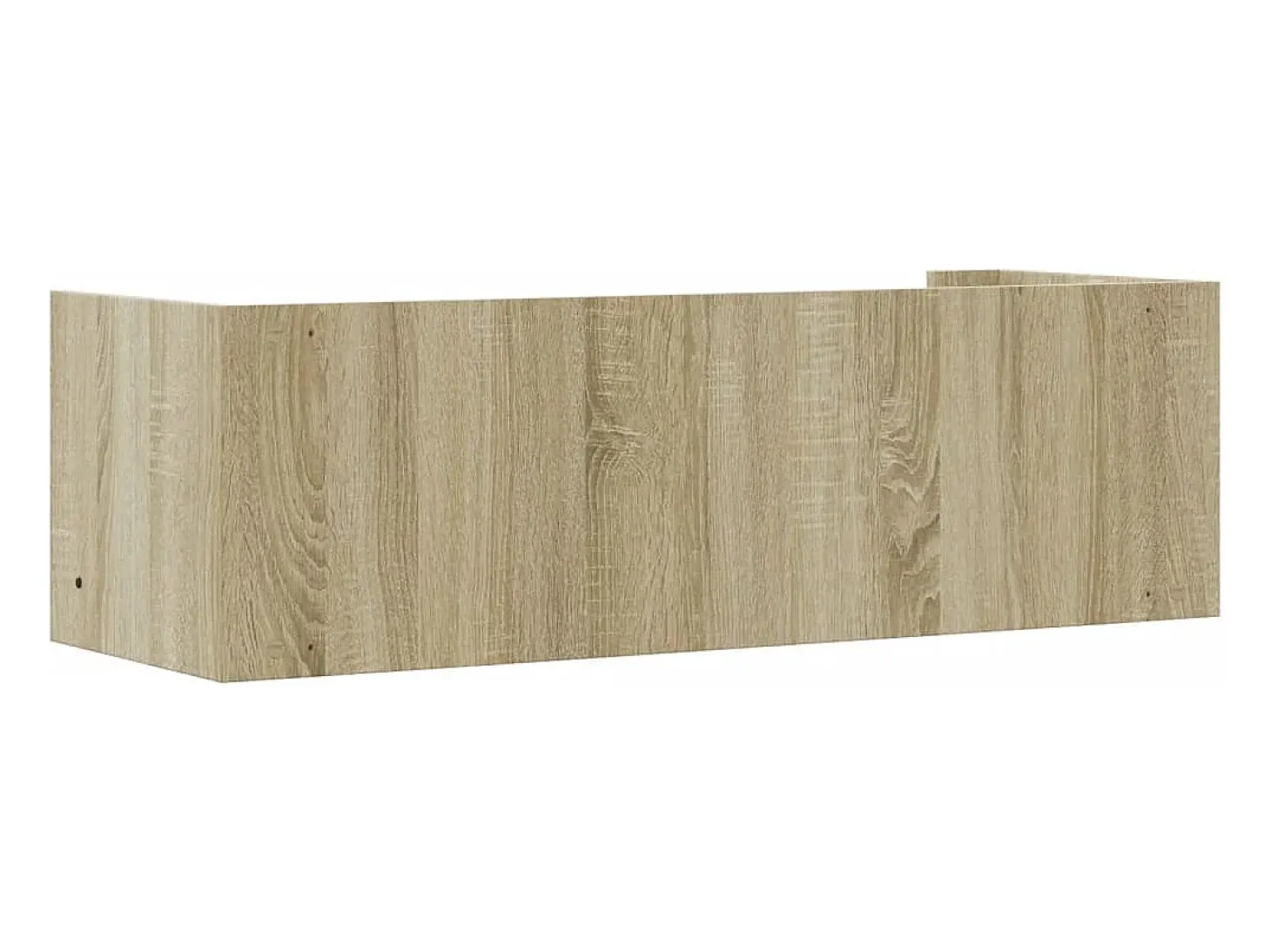 Estante de pared de roble Sonoma 100x35x30,5 cm madera de ingeniería