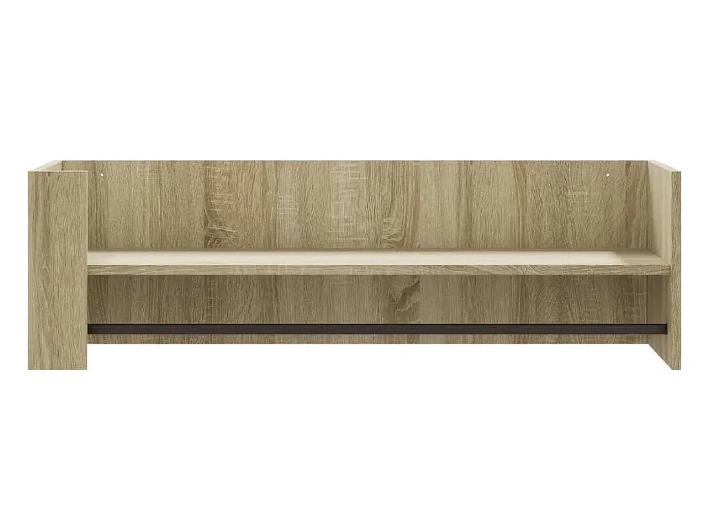 Estante de pared de roble Sonoma 100x35x30,5 cm madera de ingeniería