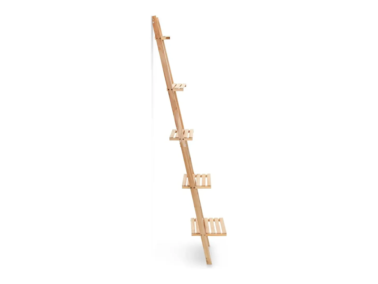 Estante de pared escalera madera de cedro 41,5x30x176 cm