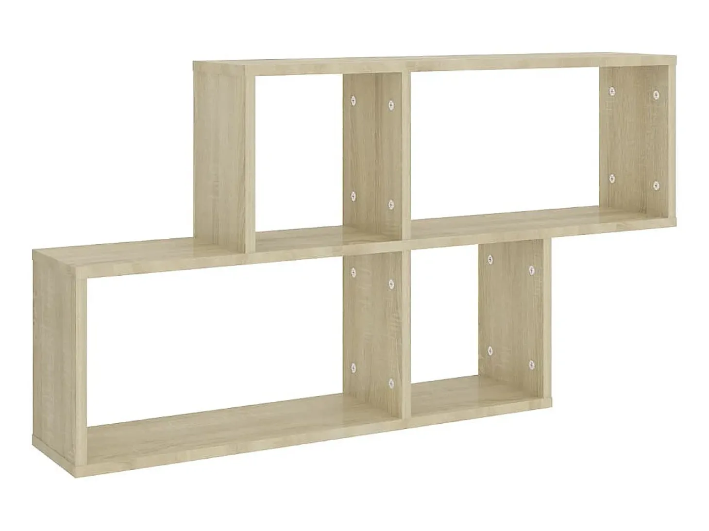 Estante de pared madera contrachapada roble Sonoma 100x18x53 cm ES55563
