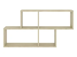 Estante de pared madera contrachapada roble Sonoma 100x18x53 cm ES55563