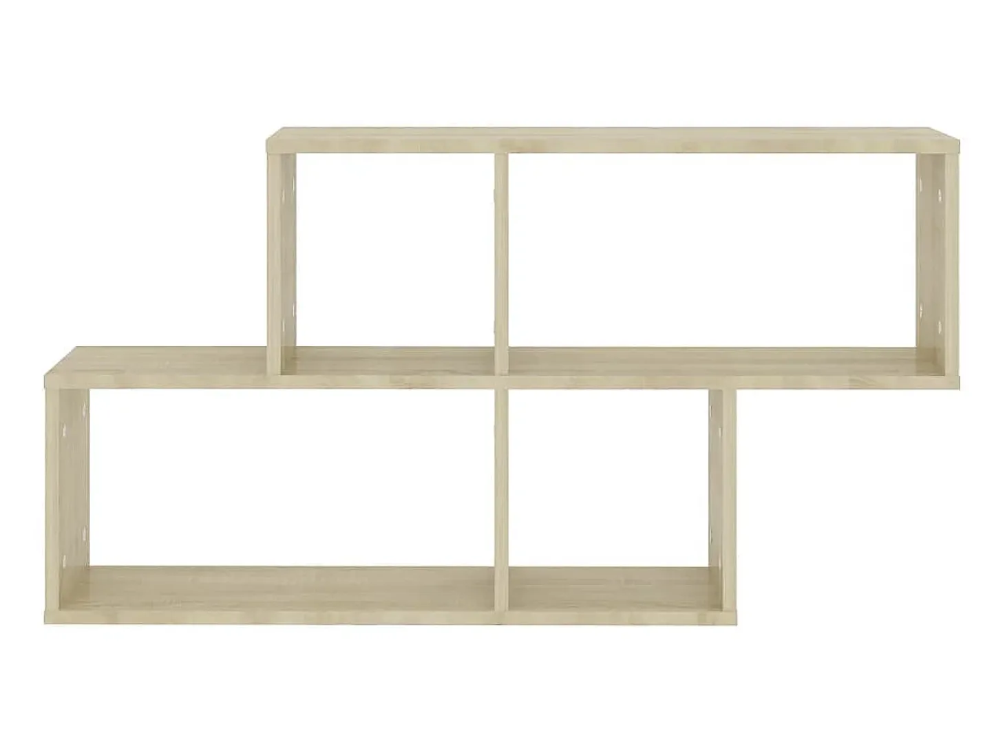 Estante de pared madera contrachapada roble Sonoma 100x18x53 cm ES55563