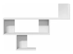 Estante de pared madera de ingeniería blanco 100x15x70 cm