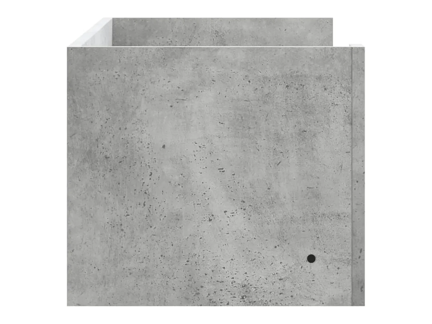 Estante de pared madera ingeniería gris hormigón 100x35x30,5 cm