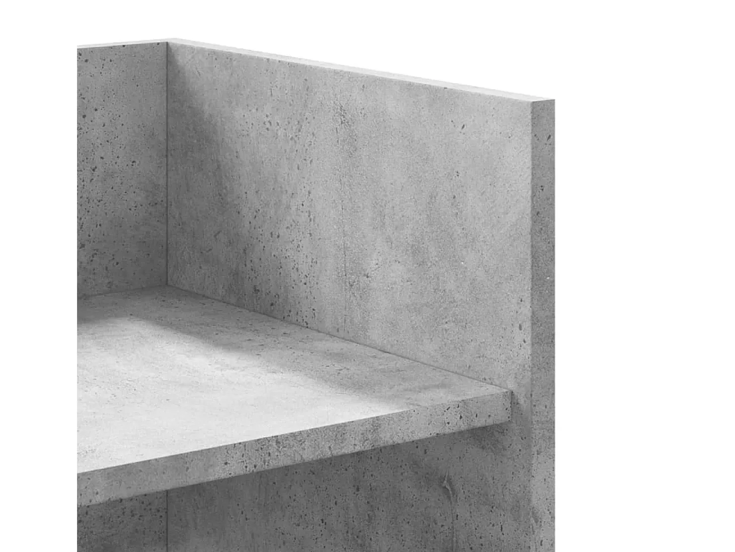 Estante de pared madera ingeniería gris hormigón 100x35x30,5 cm
