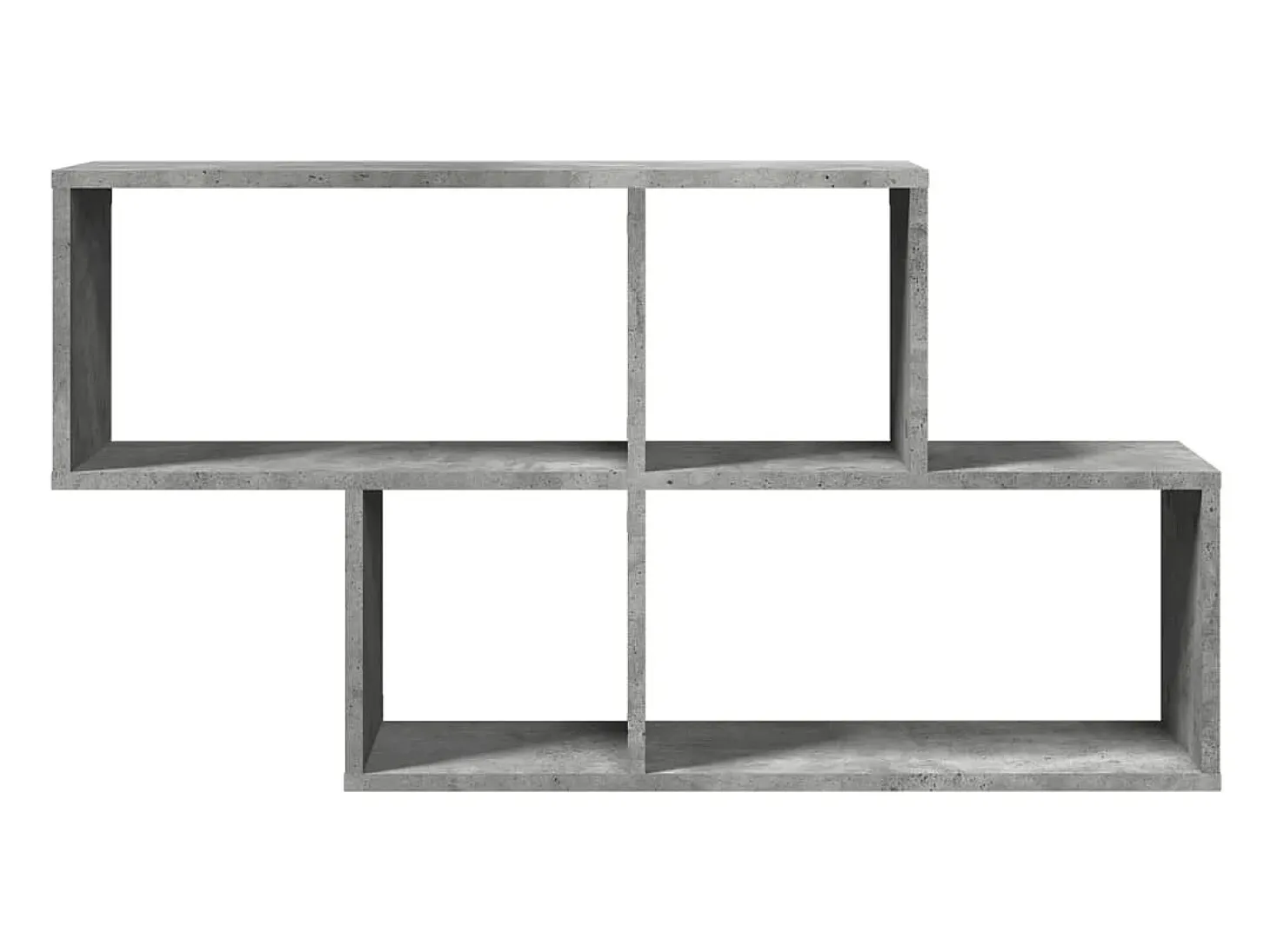 Estante de pared madera ingeniería gris hormigón 100x20x53 cm ES596913
