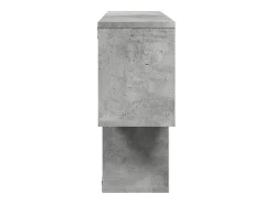 Estante de pared madera ingeniería gris hormigón 100x20x53 cm ES596913
