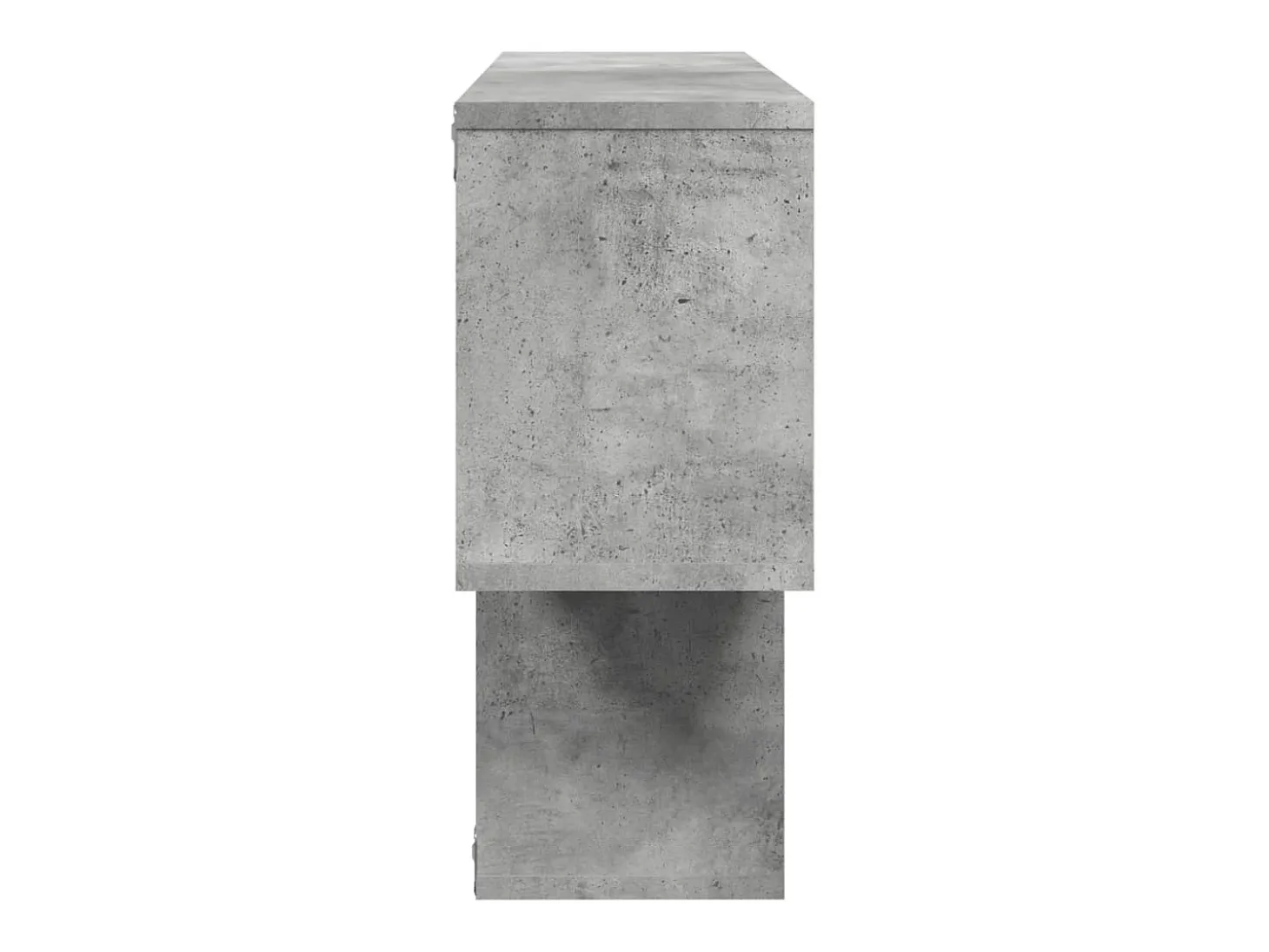 Estante de pared madera ingeniería gris hormigón 100x20x53 cm ES596913