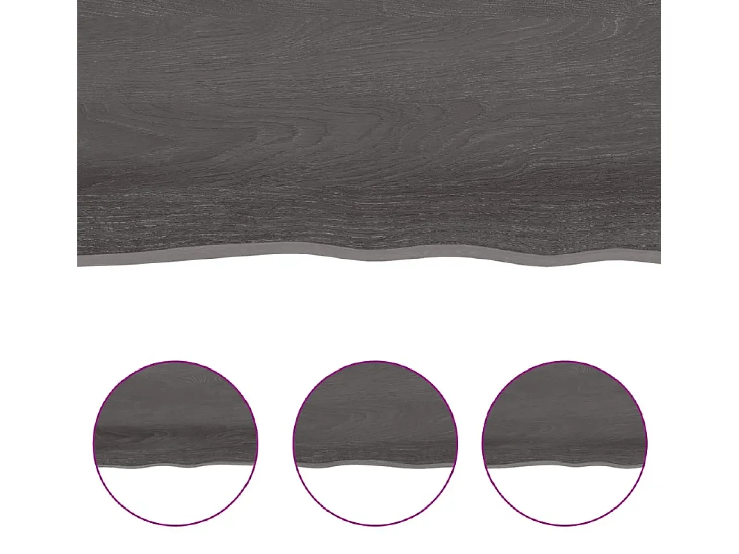 Estante de pared madera roble tratada marrón oscuro 60x30x2 cm ES225844