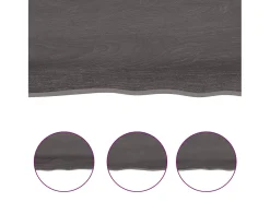 Estante de pared madera roble tratada marrón oscuro 40x60x2 cm ES93730