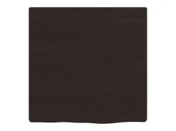 Estante de pared madera roble tratada marrón oscuro 40x40x2 cm