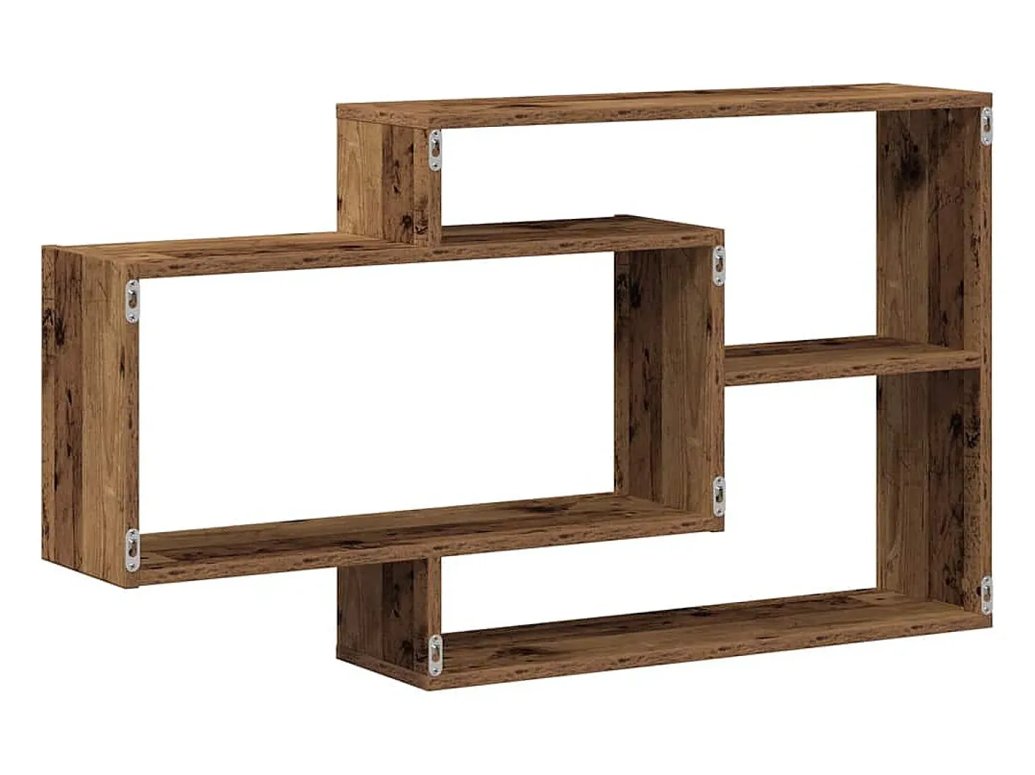 Estante de pared madera vieja 104x20x58,5 cm madera de ingeniería