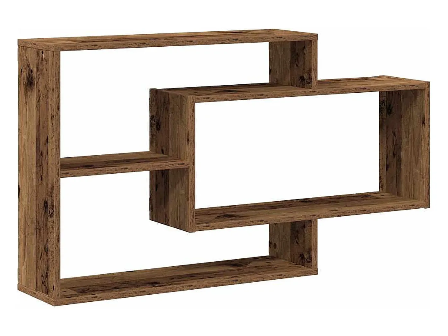 Estante de pared madera vieja 104x20x58,5 cm madera de ingeniería