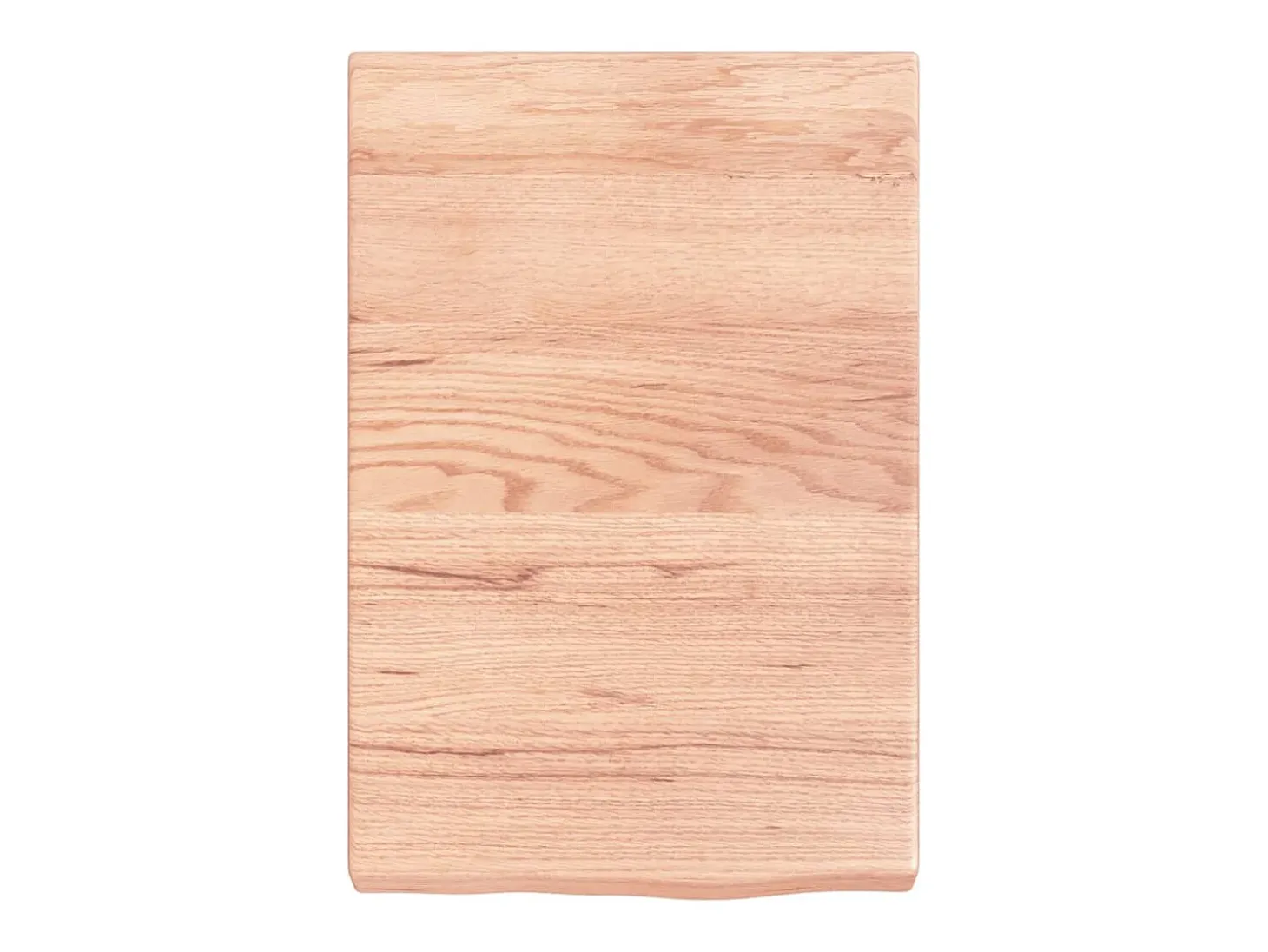 Estante de pared marrón claro en madera maciza de roble tratado