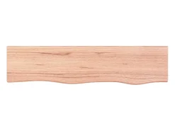 Estante de pared marrón claro 80x20x4 cm madera maciza de roble tratado