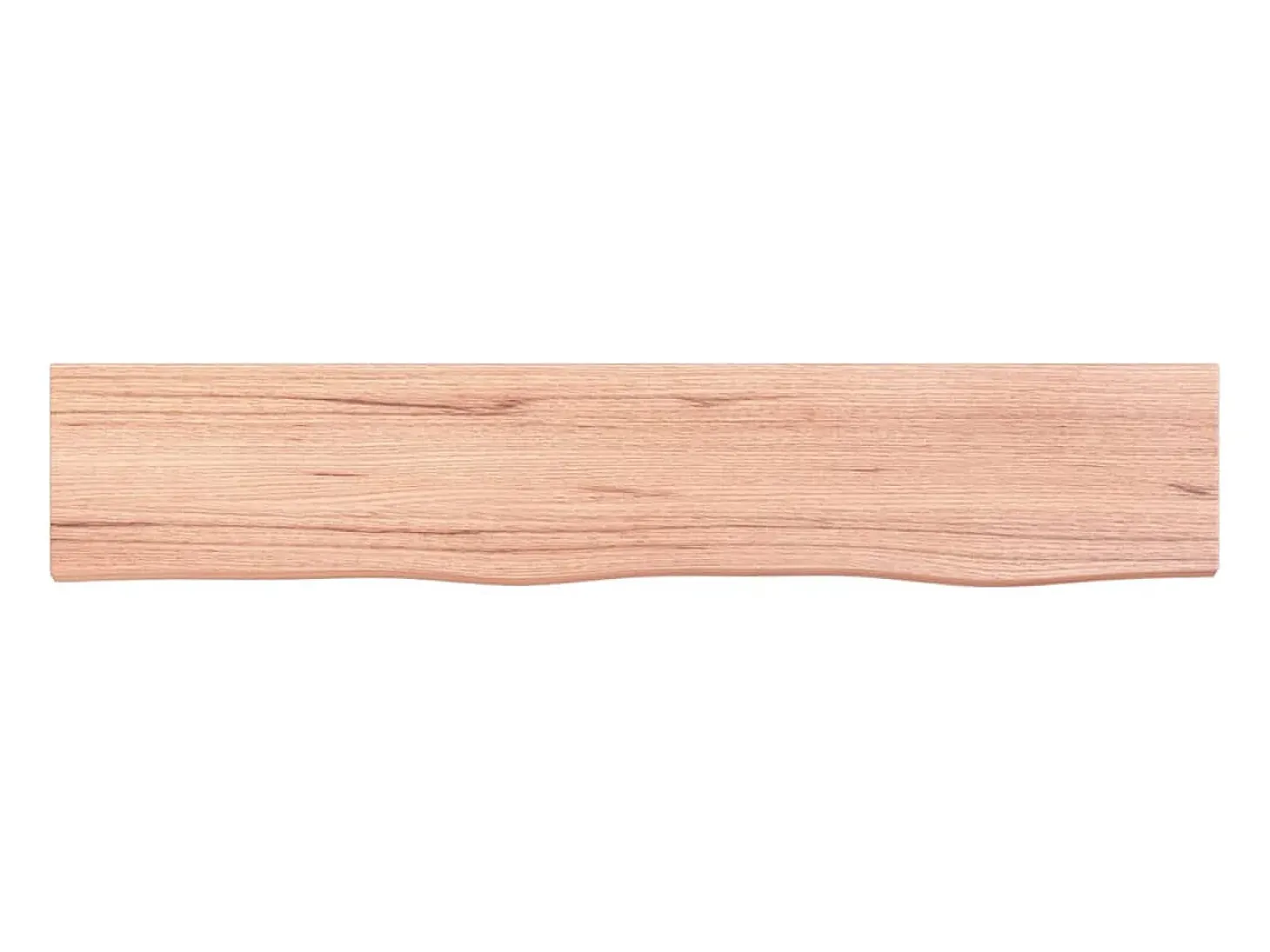 Estante de pared marrón claro 100x20x4cm madera maciza de roble tratado