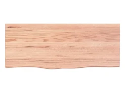 Estante de pared marrón claro 100x40x2cm madera maciza de roble tratado