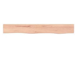 Estante de pared marrón claro 80x10x4 cm madera maciza de roble tratado