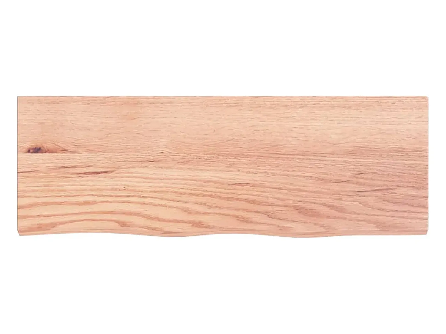 Estante de pared marrón claro en madera maciza de roble tratado