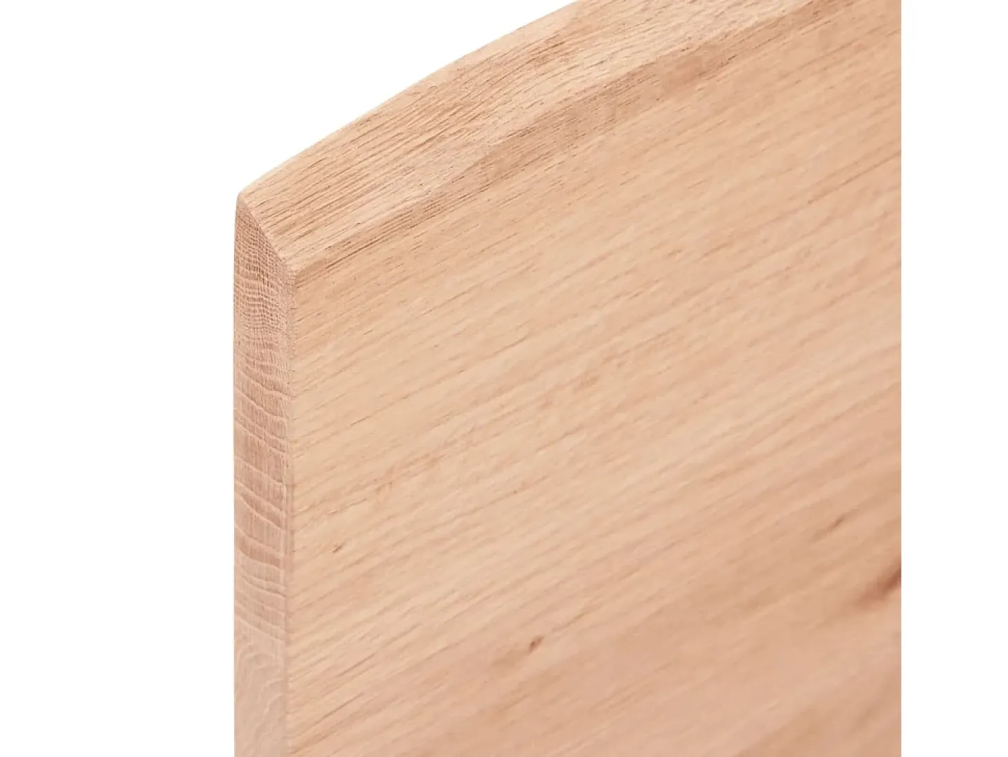 Estante de pared marrón claro 100x50x2cm madera maciza de roble tratado