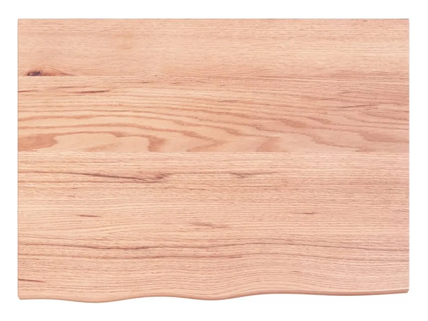 Estante de pared marrón claro 80x60x2 cm madera maciza de roble tratado