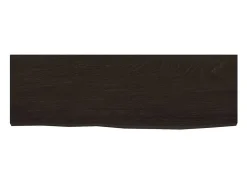 Estante de pared marrón oscuro 60x20x2 cm madera maciza de roble tratado