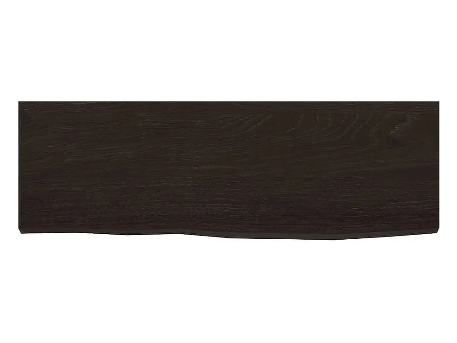 Estante de pared marrón oscuro 60x20x2 cm madera maciza de roble tratado