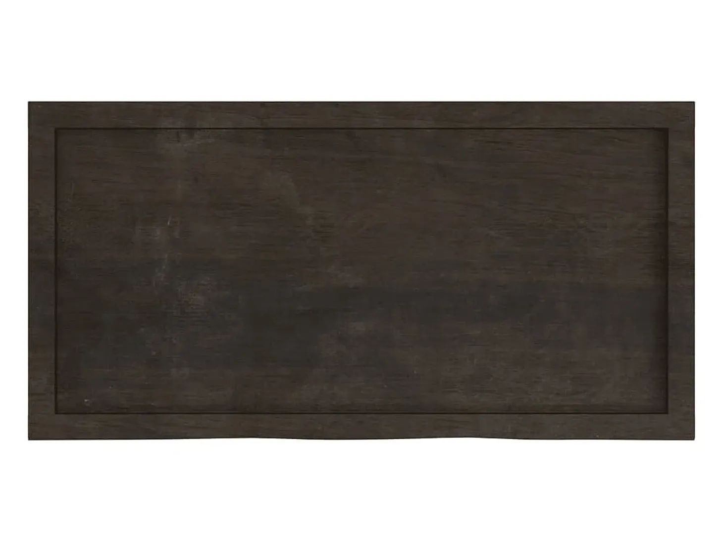 Estante de pared marrón oscuro fabricado en madera maciza de roble tratada