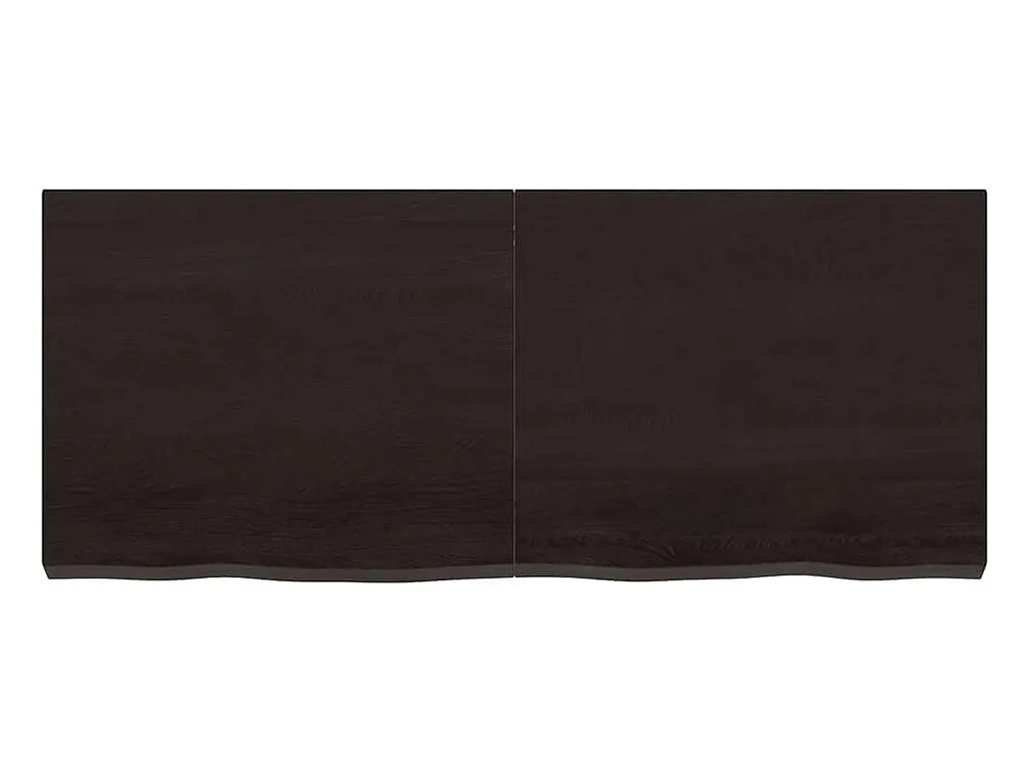 Estante de pared marrón oscuro fabricado en madera maciza de roble tratada