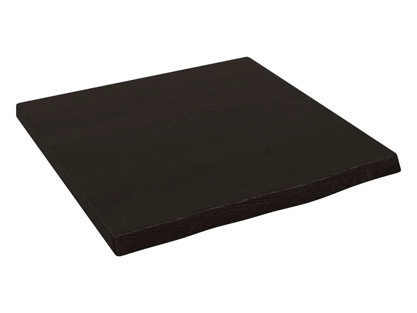 Estante de pared marrón oscuro 40x40x2 cm madera maciza de roble tratado