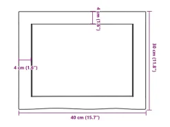 Estante de pared marrón oscuro fabricado en madera maciza de roble tratada