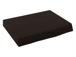 Estante de pared marrón oscuro fabricado en madera maciza de roble tratada