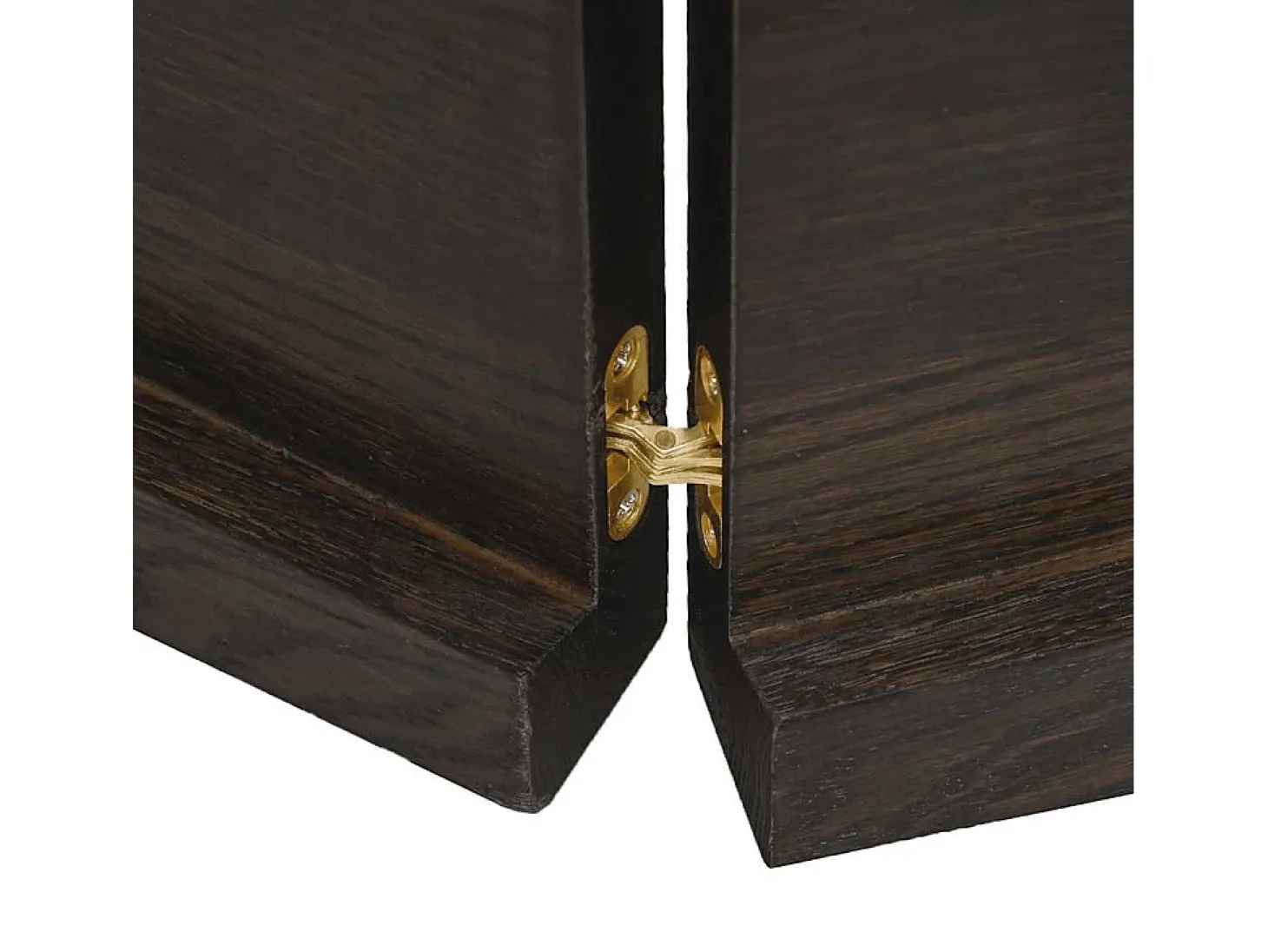 Estante de pared marrón oscuro fabricado en madera maciza de roble tratada
