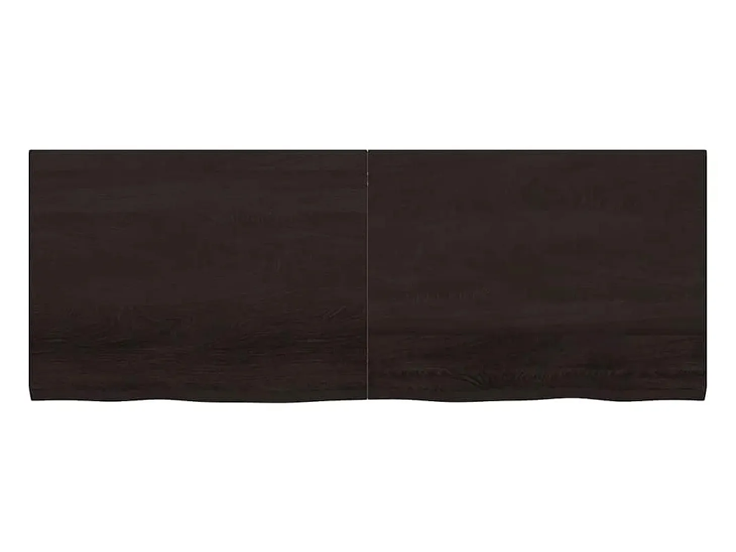 Estante de pared marrón oscuro fabricado en madera maciza de roble tratada