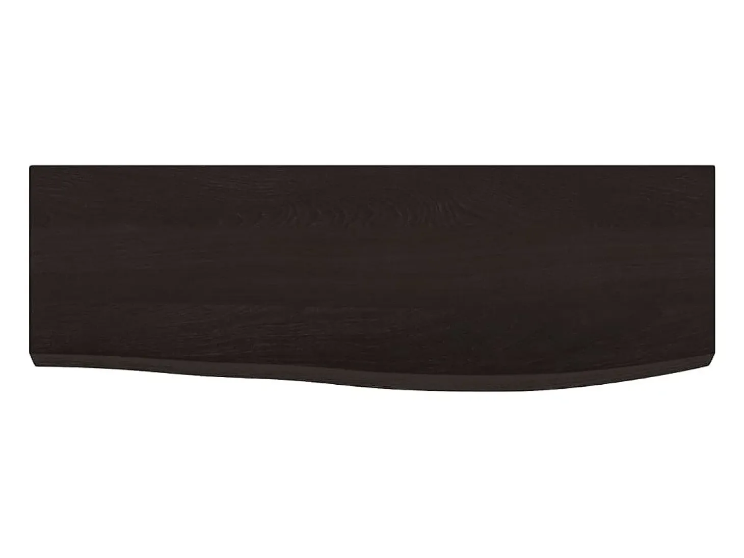 Estante de pared marrón oscuro 60x20x4 cm madera maciza de roble tratado