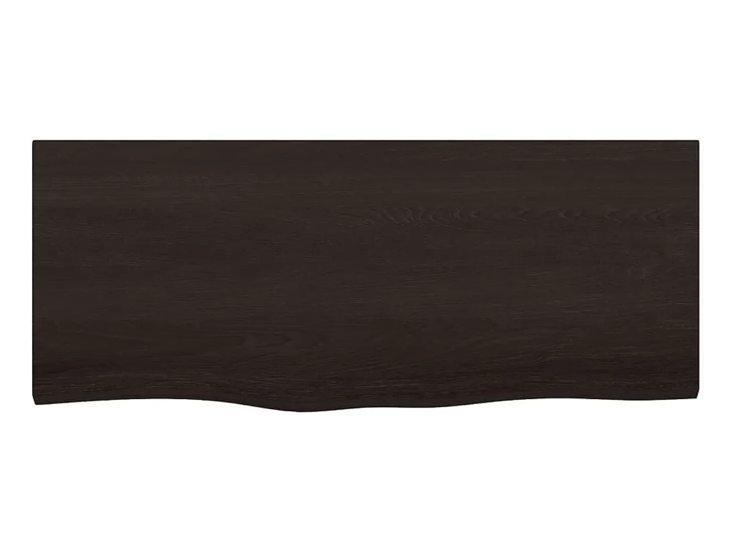 Estante de pared marrón oscuro fabricado en madera maciza de roble tratada