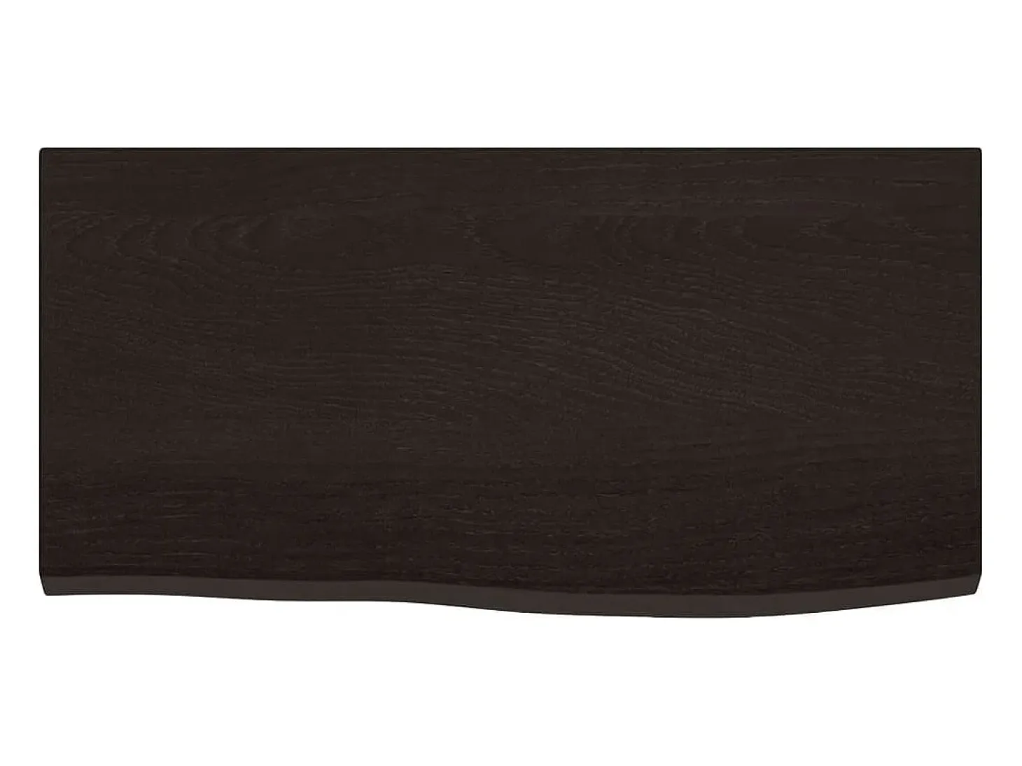 Estante de pared marrón oscuro 60x30x2 cm madera maciza de roble tratado
