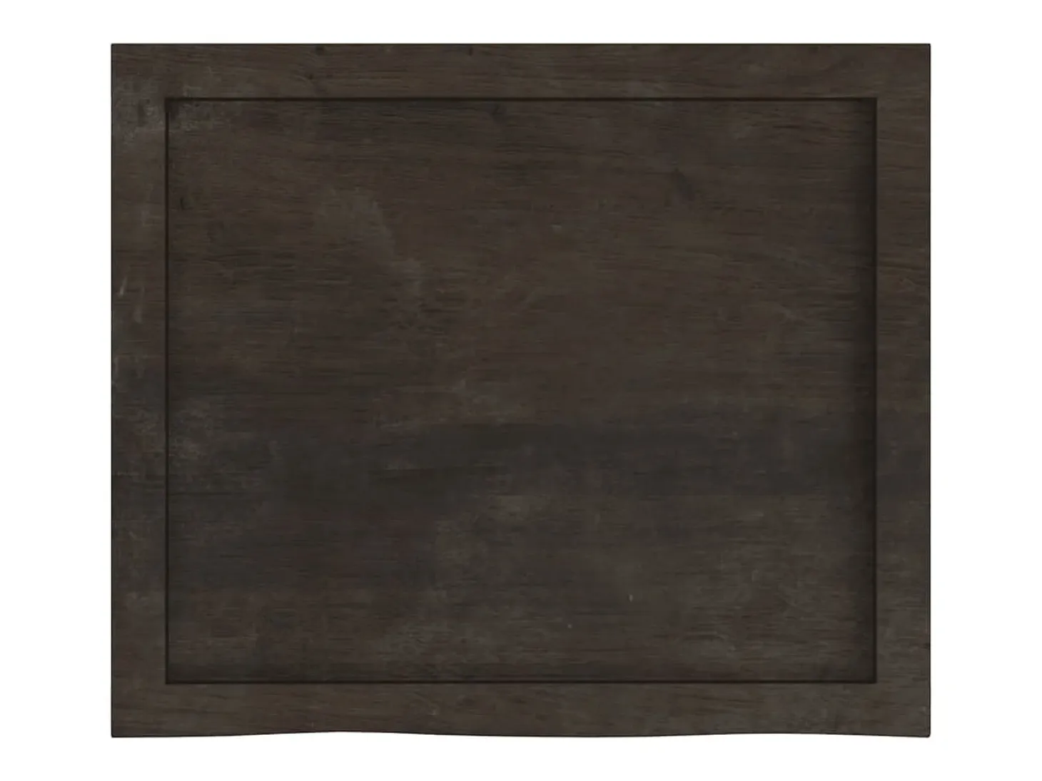 Estante de pared marrón oscuro fabricado en madera maciza de roble tratada