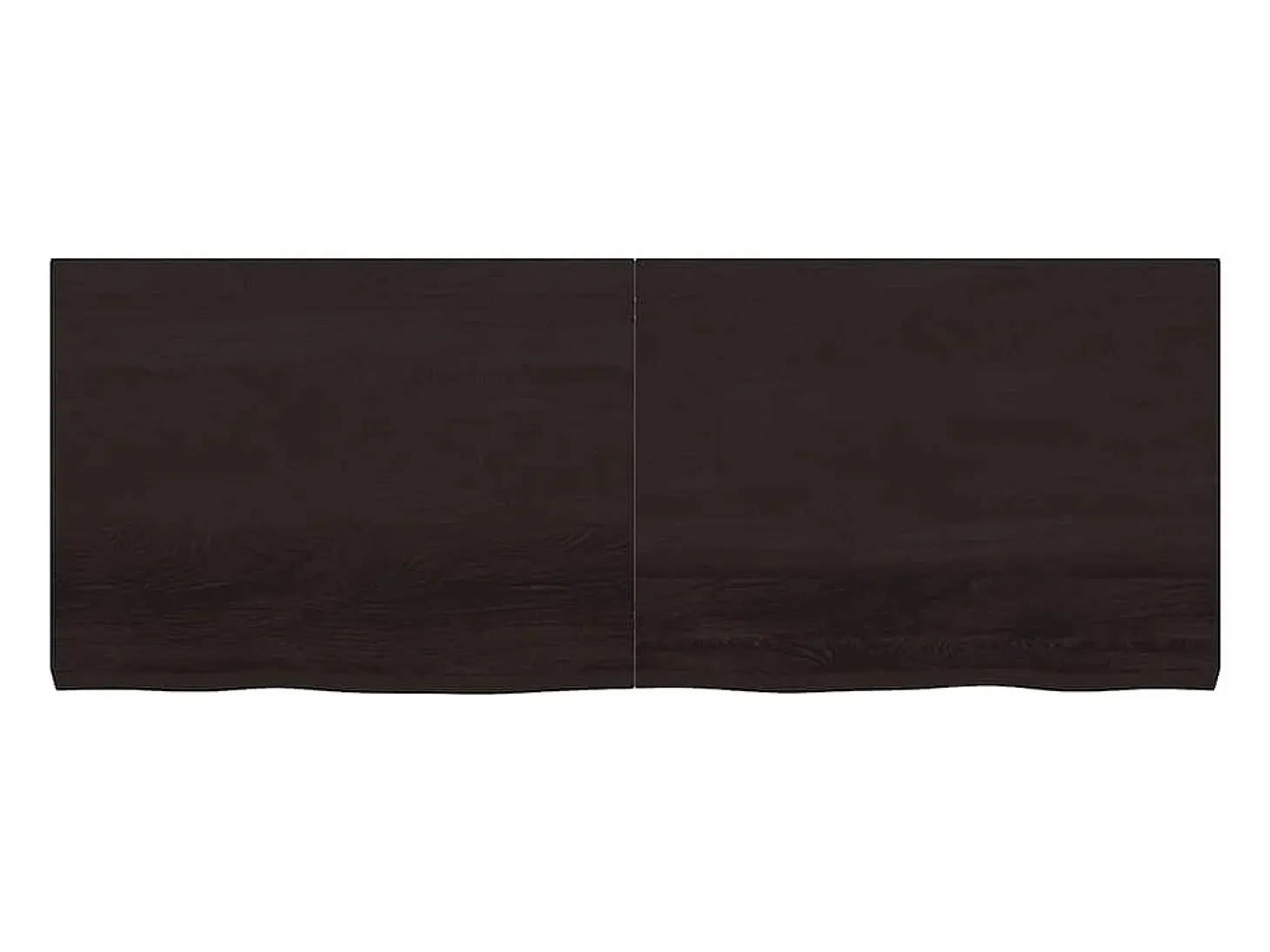 Estante de pared marrón oscuro fabricado en madera maciza de roble tratada