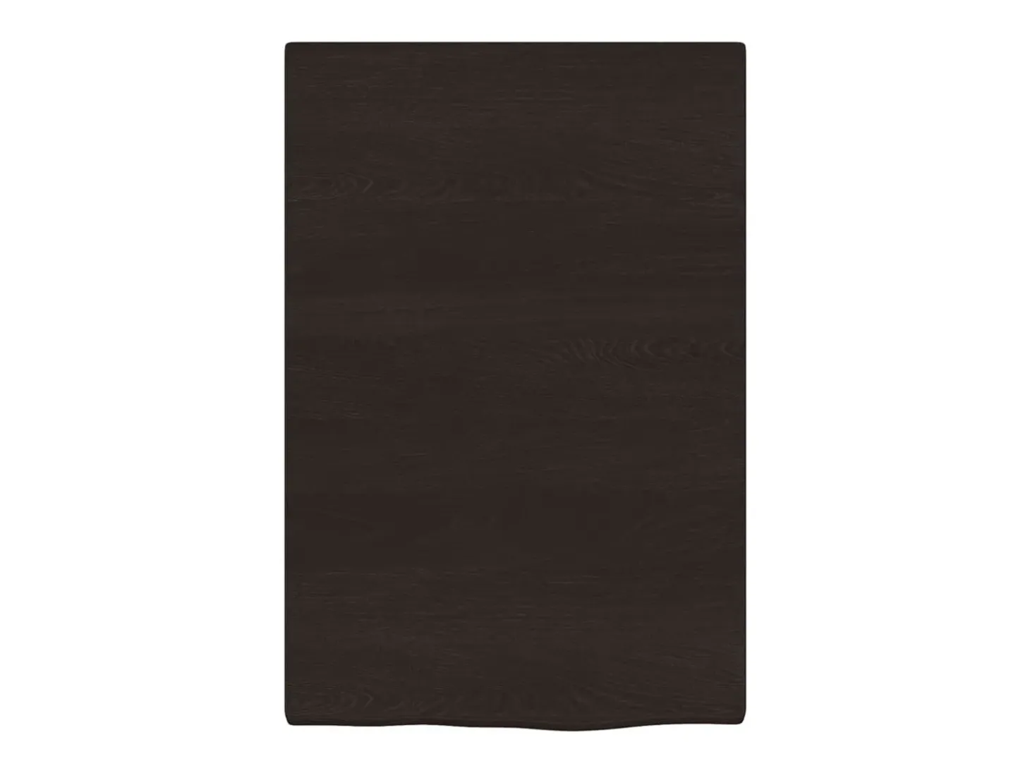 Estante de pared marrón oscuro 40x60x2 cm madera maciza de roble tratado