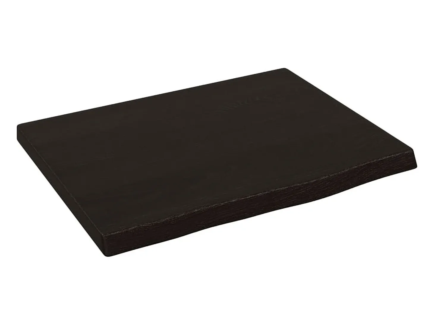 Estante de pared marrón oscuro 40x30x2 cm madera maciza de roble tratado