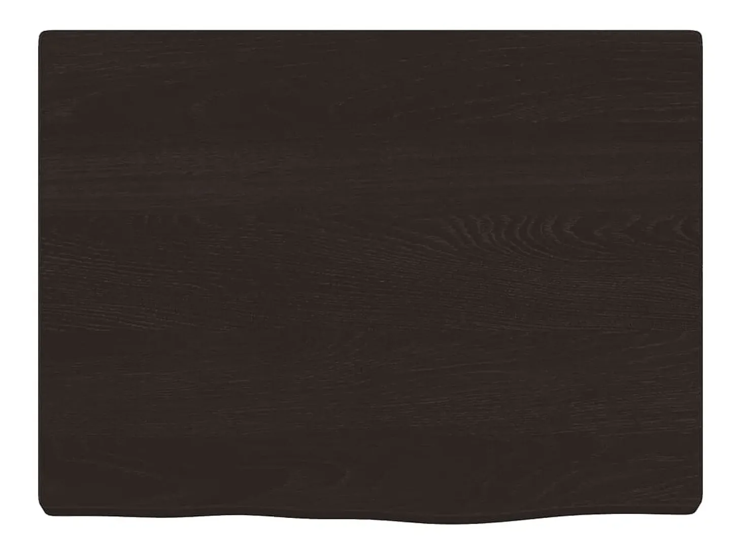 Estante de pared marrón oscuro 40x30x2 cm madera maciza de roble tratado
