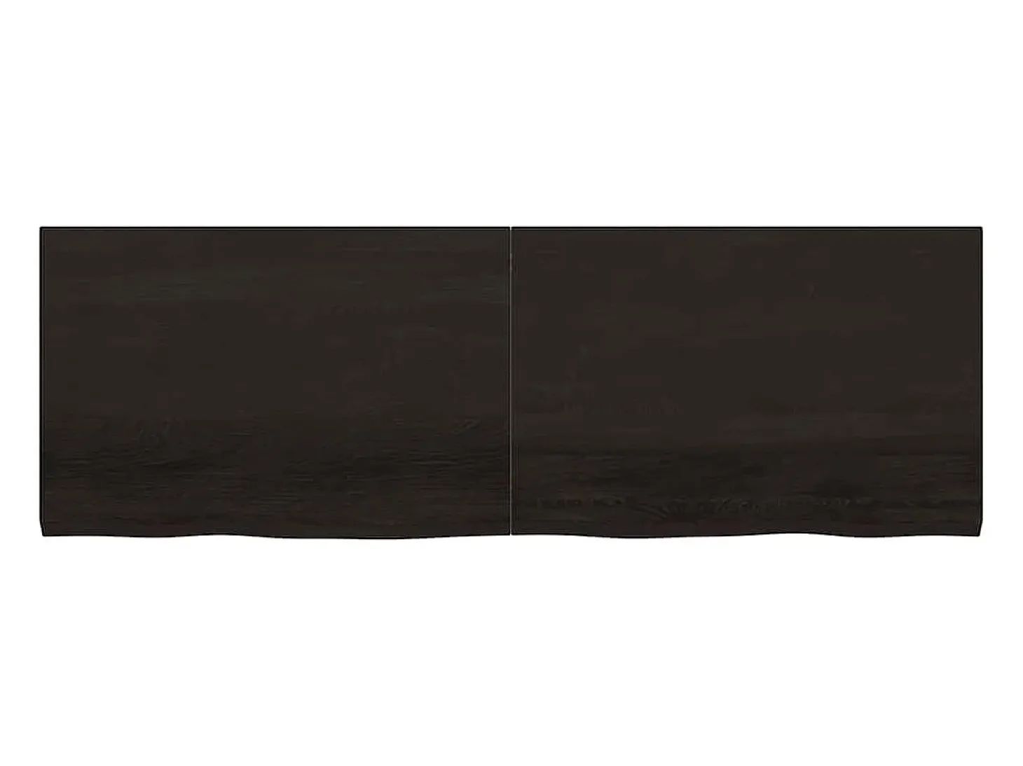 Estante de pared marrón oscuro fabricado en madera maciza de roble tratada