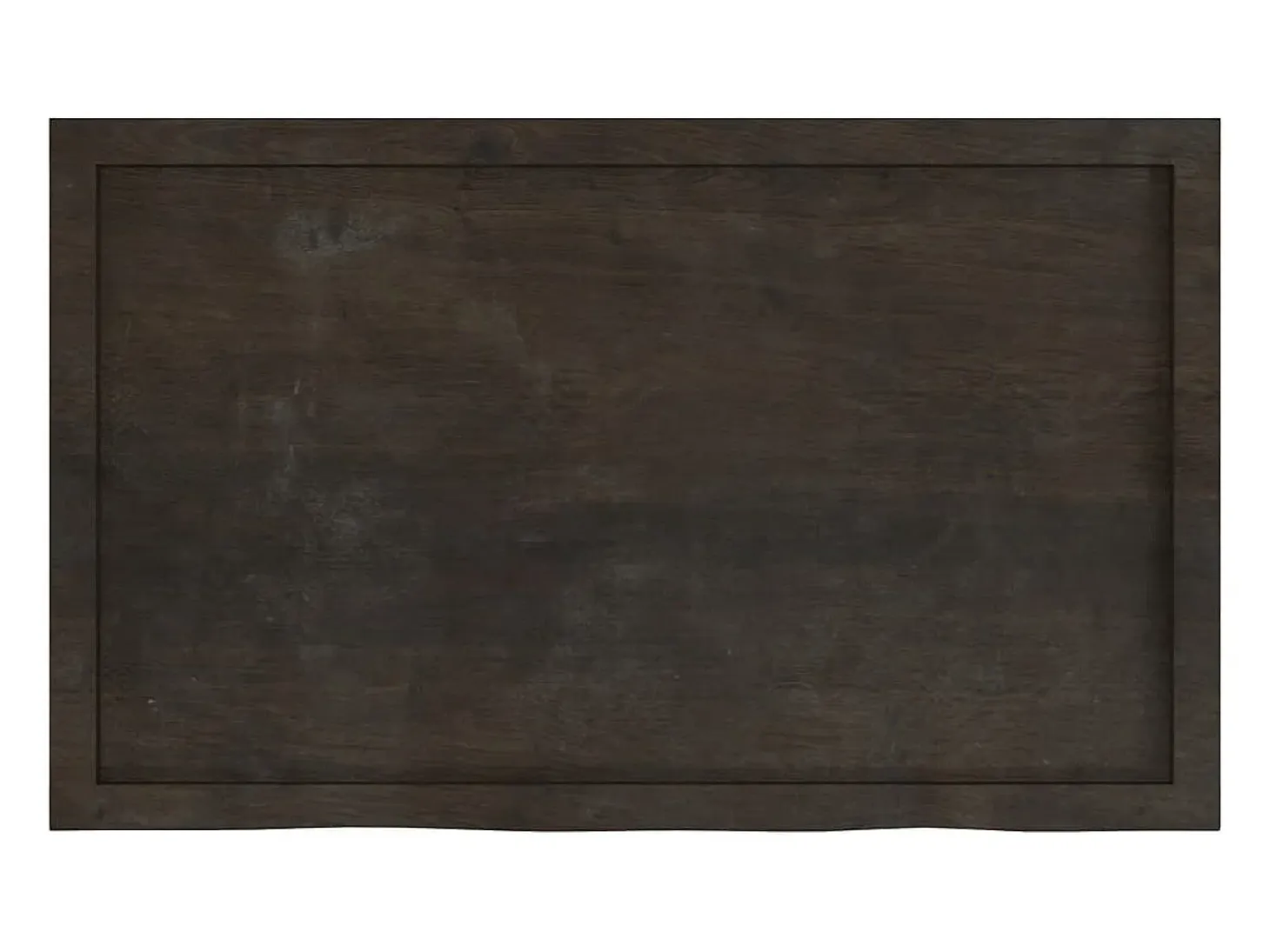 Estante de pared marrón oscuro fabricado en madera maciza de roble tratada