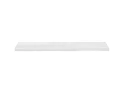 Estante de pared pared 2 uds MDF blanco brillo 120x23,5x3,8 cm ES52953